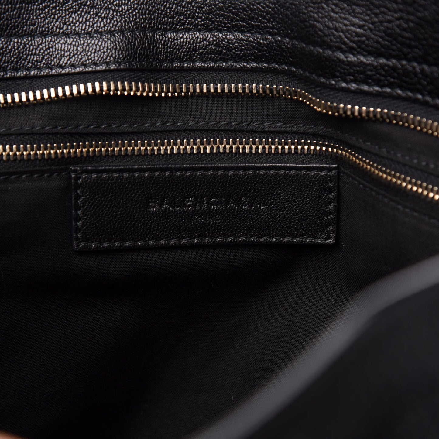 Chevre Gold Metallic Edge Hardware City Black