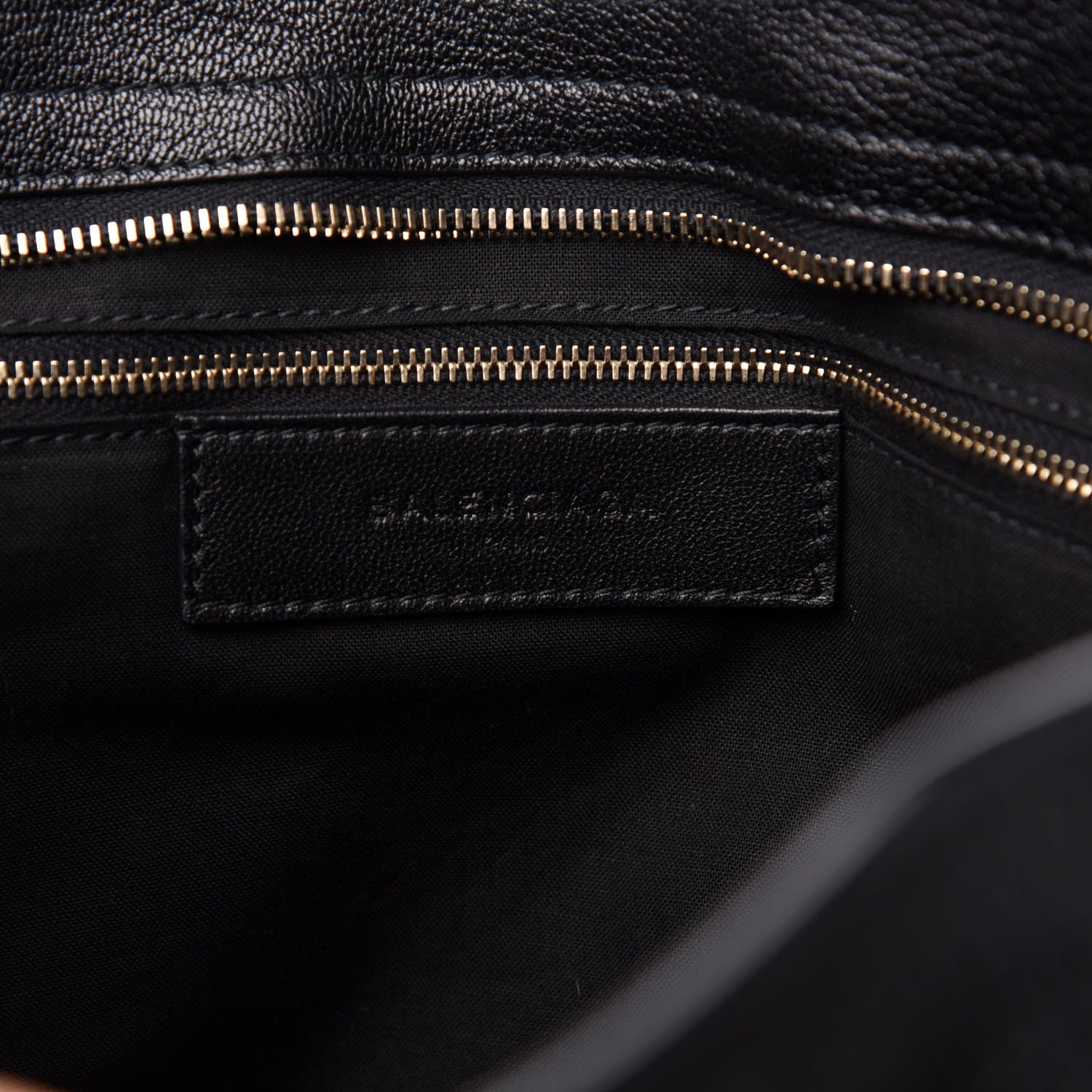 Balenciaga Chevre Gold Metallic Edge Hardware City Black 8 of 13