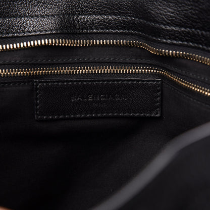 Balenciaga Chevre Gold Metallic Edge Hardware City Black 8 of 13