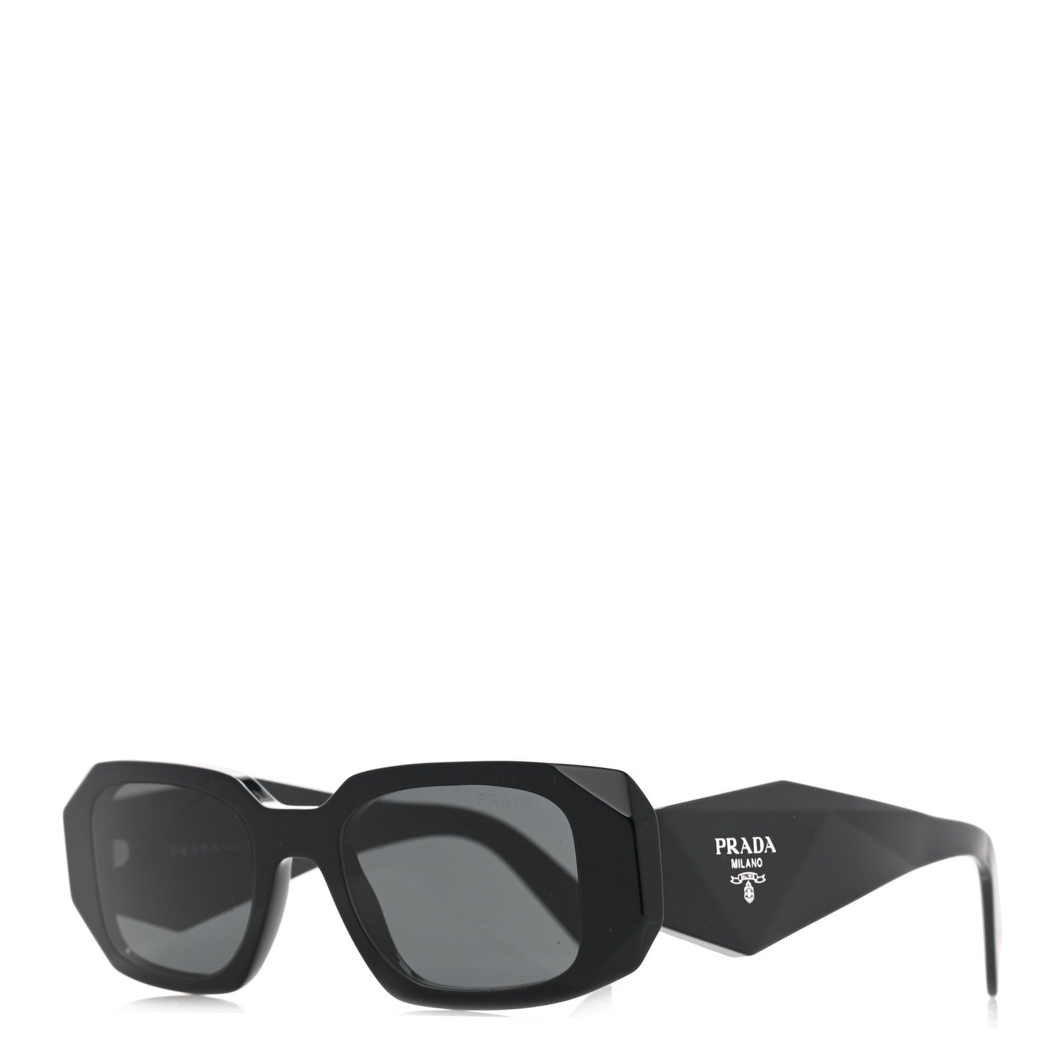 Prada Acetate Symbole Sunglasses SPR 17W Black 1 of 8