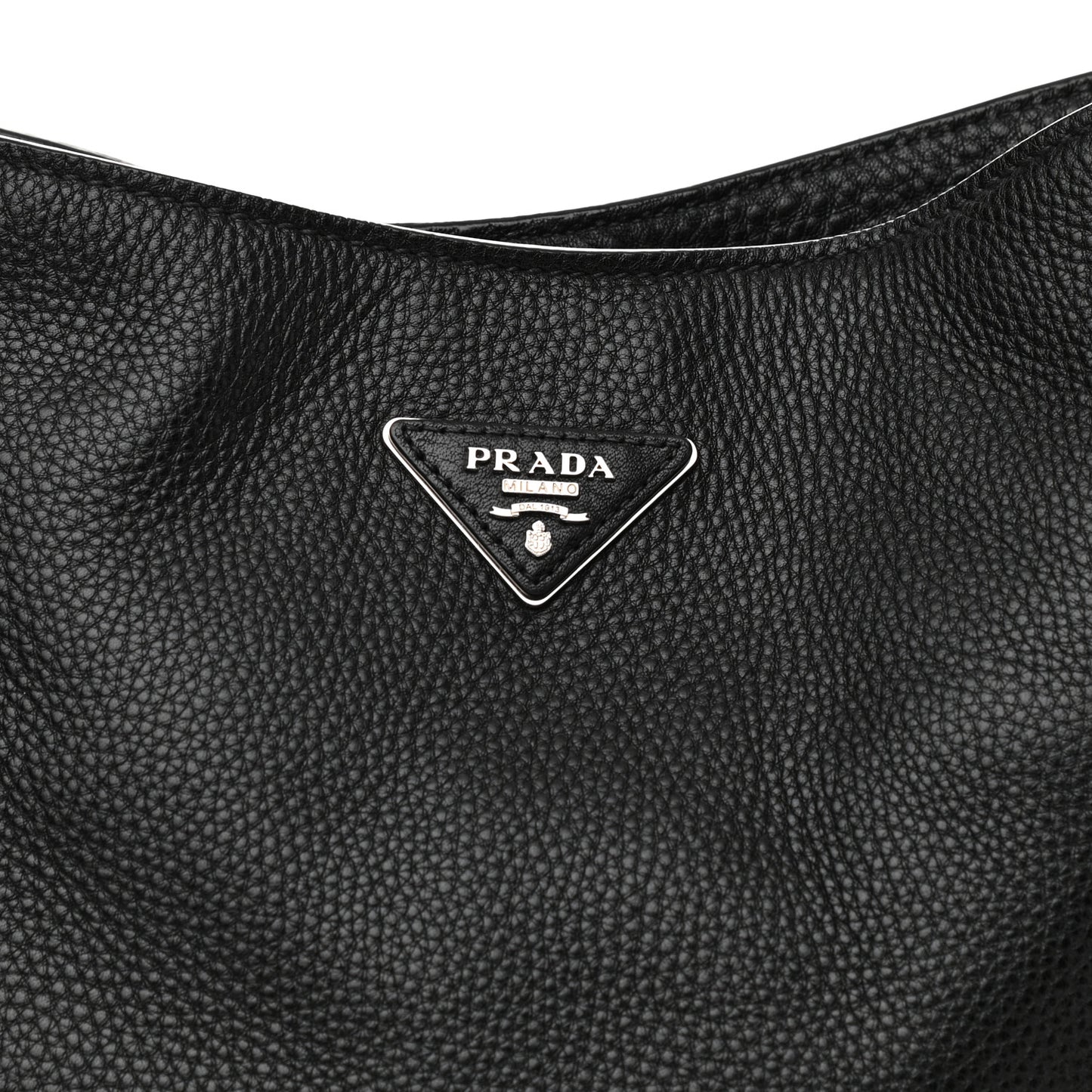 Vitello Daino Side Pocket Hobo Black