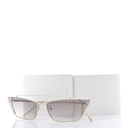 Prada Metal Cat Eye Sunglasses SPR 64U Gold 8 of 8
