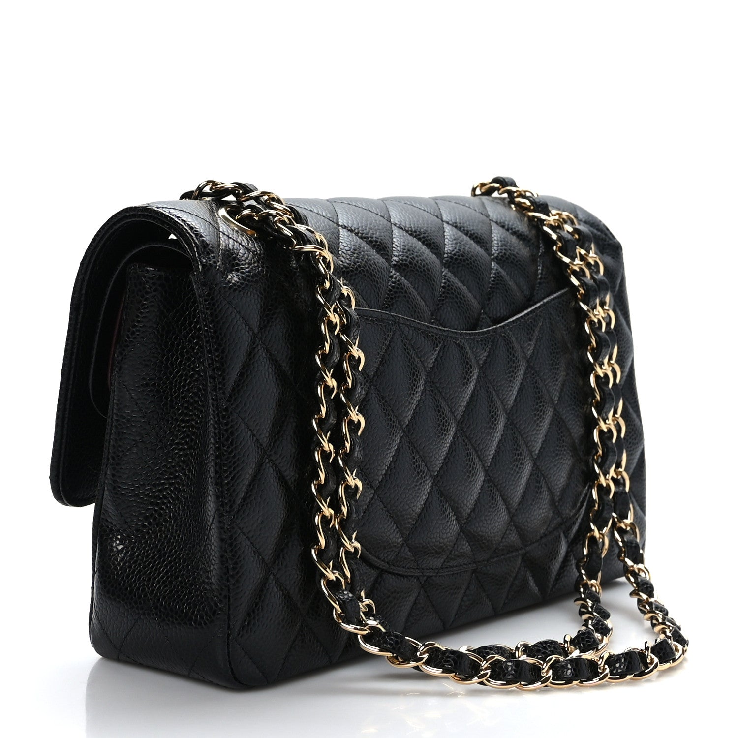 Chanel Caviar Quilted Medium Double Flap Black 3 of 9