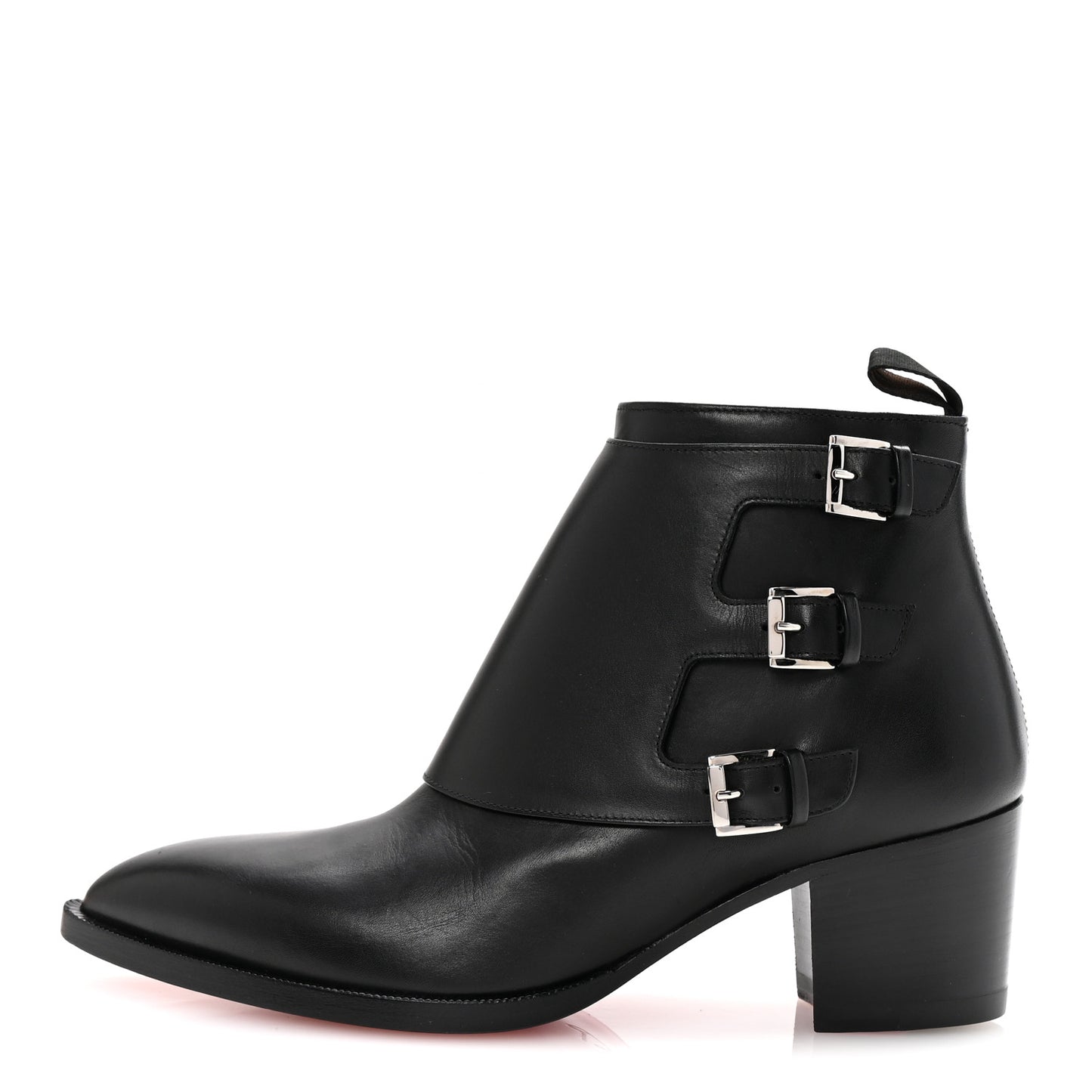 Calfskin Will Buckle Boots 39.5 Black