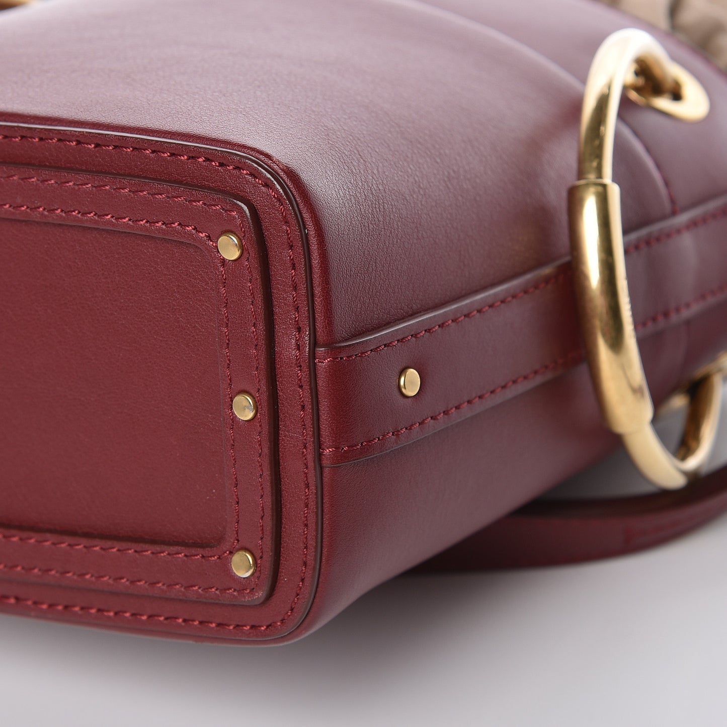 Smooth Calfskin Mini Roy Bucket Bag Plum Purple