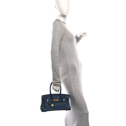 Hermes Evercolor Shoulder Birkin Light 29 Bleu Abysse 2 of 11