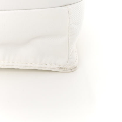 Prada Re-Nylon Vitello Padded Small Flap Shoulder Bag White 14 of 16