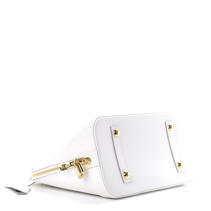 Louis Vuitton Smooth Calfskin Signature Alma PM White 4 of 10