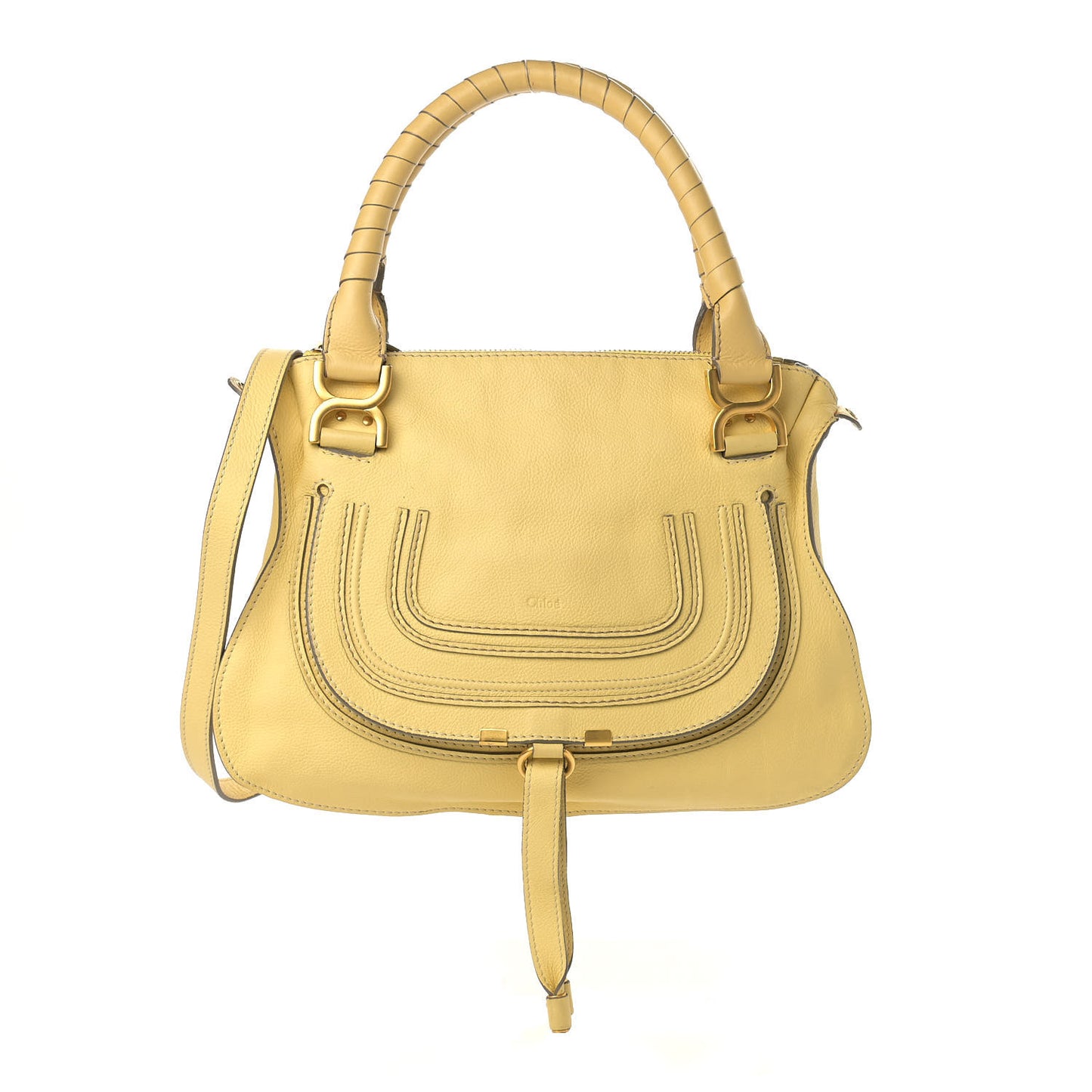 Calfskin Medium Marcie Satchel Sunlight