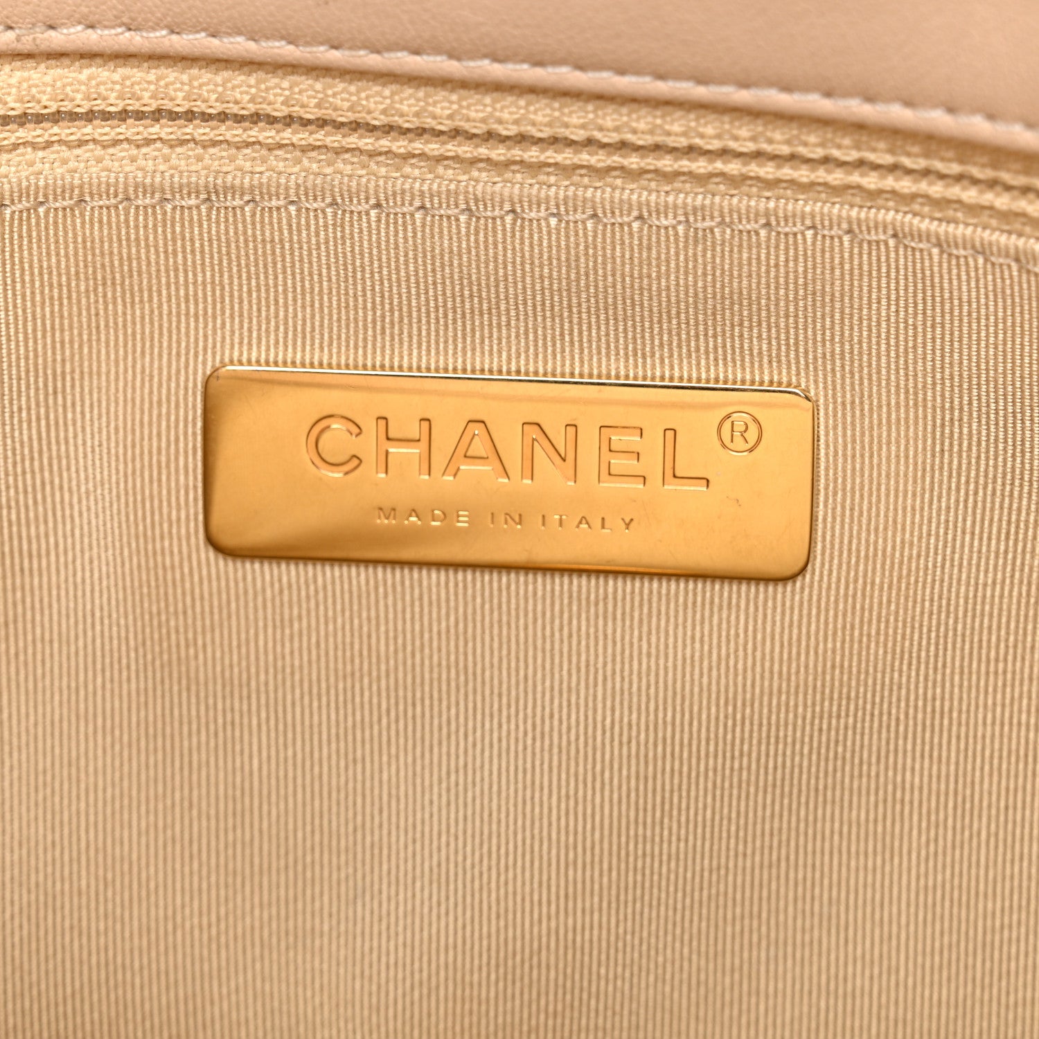 Chanel Lambskin Quilted Medium Chanel 19 Flap Beige 6 of 11