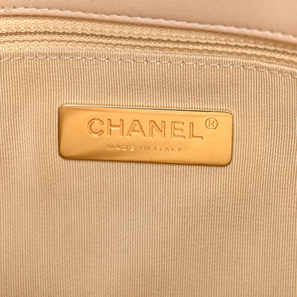 Chanel Lambskin Quilted Medium Chanel 19 Flap Beige 6 of 11