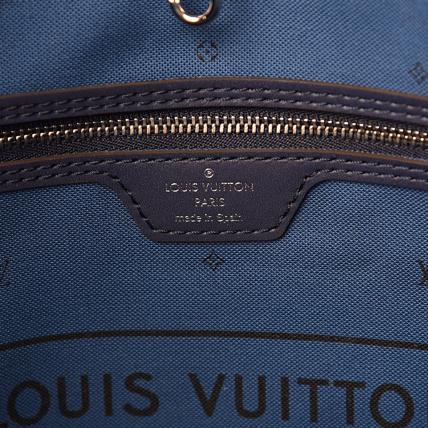 Louis Vuitton Monogram Escale Neverfull MM Blue 7 of 12