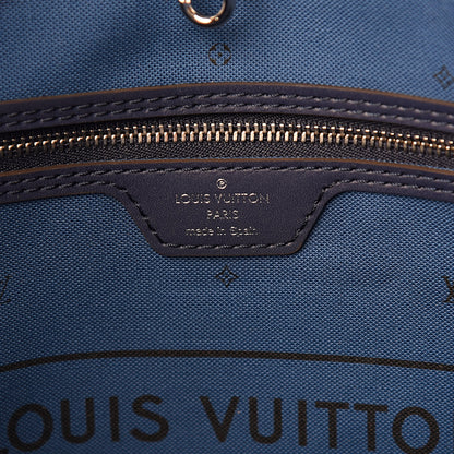 Louis Vuitton Monogram Escale Neverfull MM Blue 7 of 12
