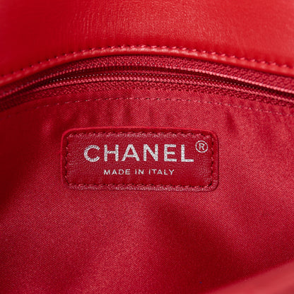 Chanel Lambskin Small CC Crossing Flap Red 6 of 12