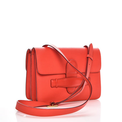 Celine Baby Grained Calfskin Medium Symmetrical Bag Vermillion 3 of 8