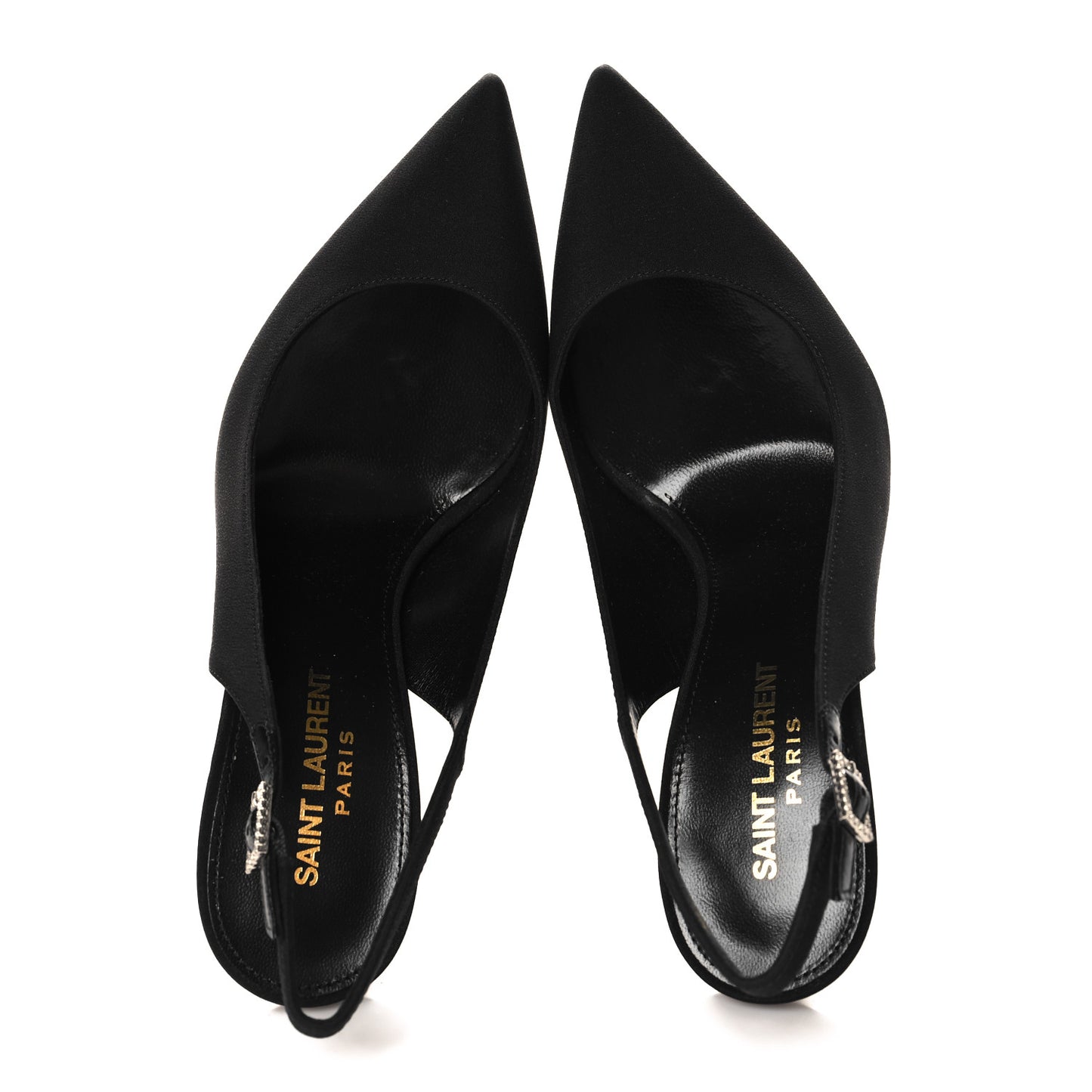 Crepe De Chine Crystal Opyum 110 Slingback Pumps 37 Black