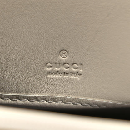Gucci Calfskin Matelasse GG Marmont Zip Around Wallet White 5 of 10
