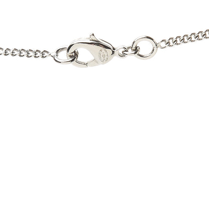 Chanel Baguette Crystal Pearl CC Lariat Necklace Silver 4 of 6