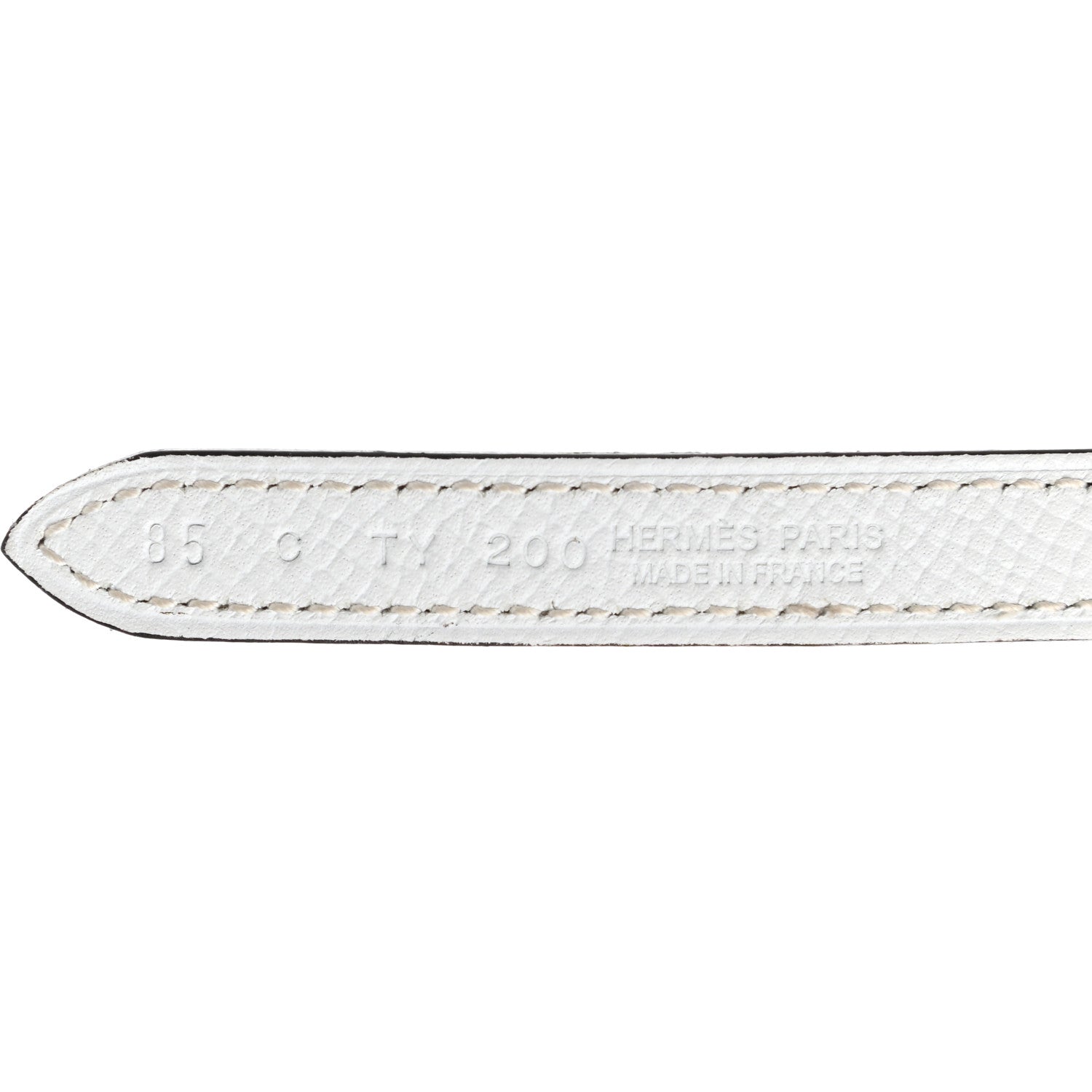 Hermes Epsom Swift 13mm Focus Belt 85 Etoupe White 3 of 4