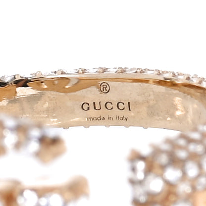 Gucci Crystal Double G Ring L Aged Gold 5 of 7