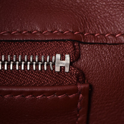 Hermes Swift Horseshoe Bi-Color Birkin 30 Rose Dragee Rouge H 14 of 37