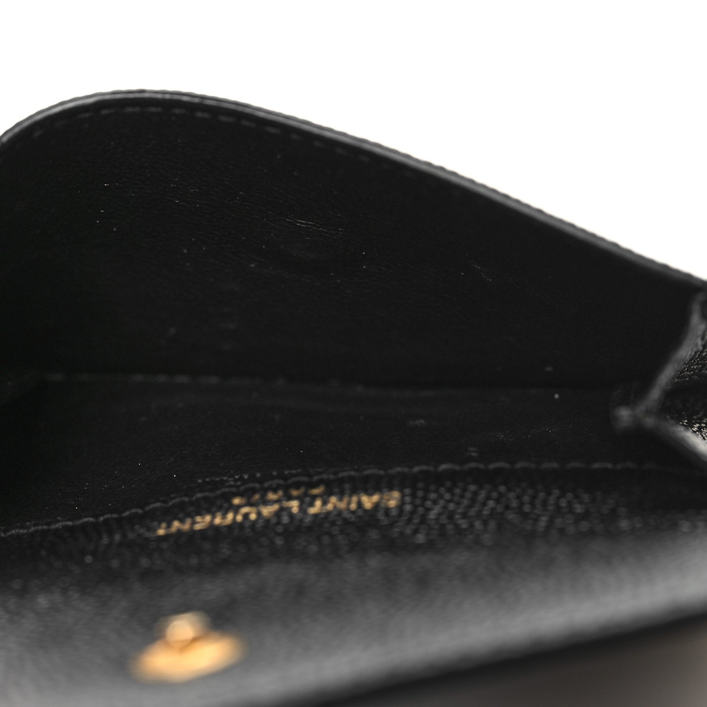 Grain De Poudre Uptown Monogram Card Case Black