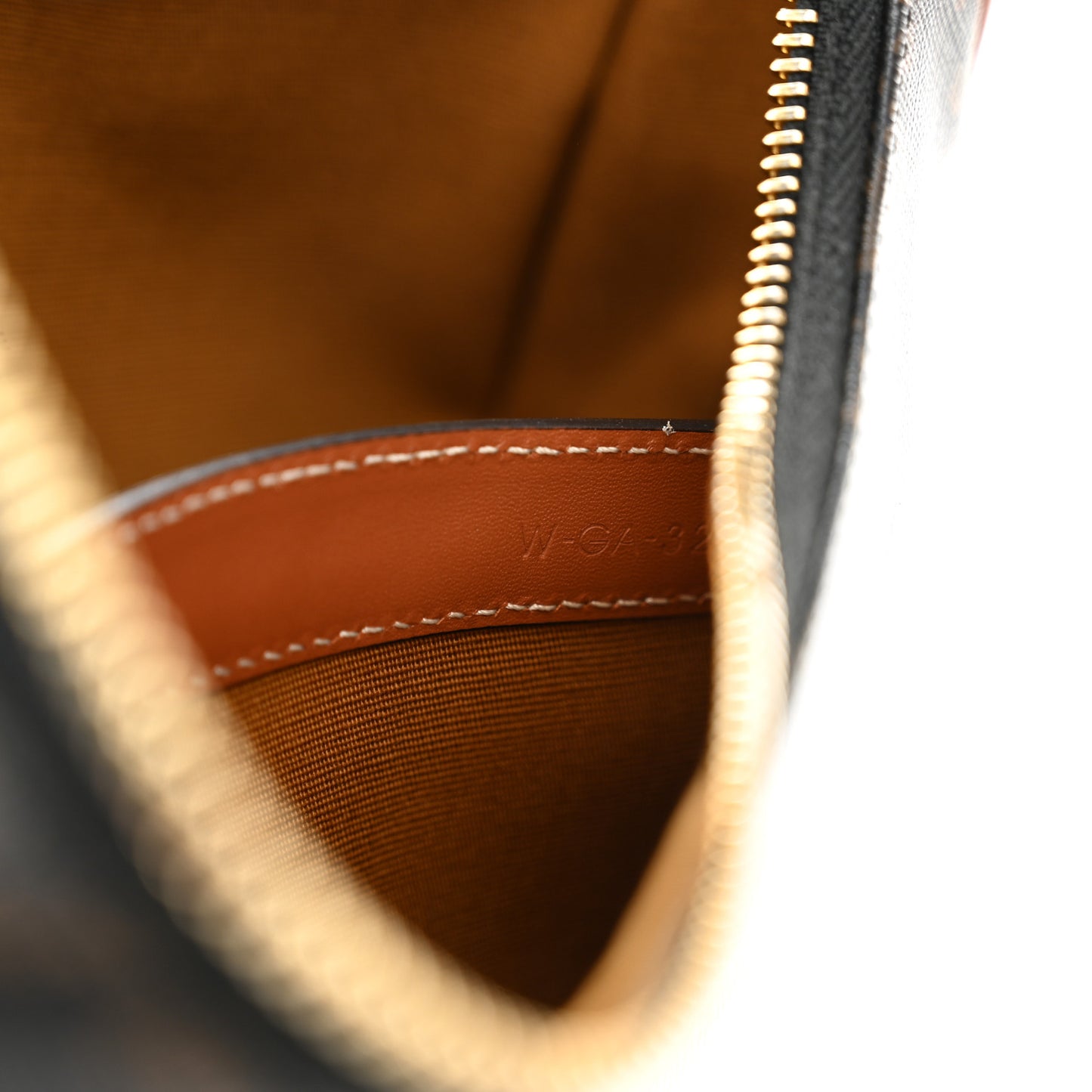 Triomphe Canvas Calfskin Ava Shoulder Bag Tan