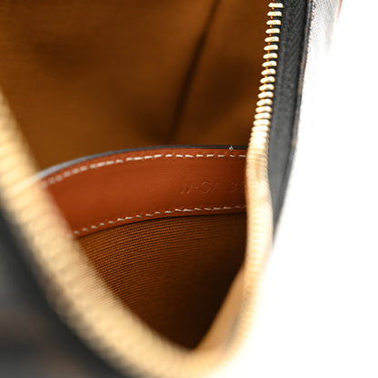 Celine Triomphe Canvas Calfskin Ava Shoulder Bag Tan 7 of 12