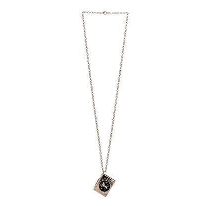 Chanel Metal CC Lion Book Locket Necklace Gold 3 of 7