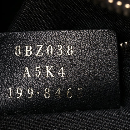 Fendi Glazed Fabric Vitello Century FF 1974 Stamp Patch Mini Backpack Mogano Panna Black 7 of 16