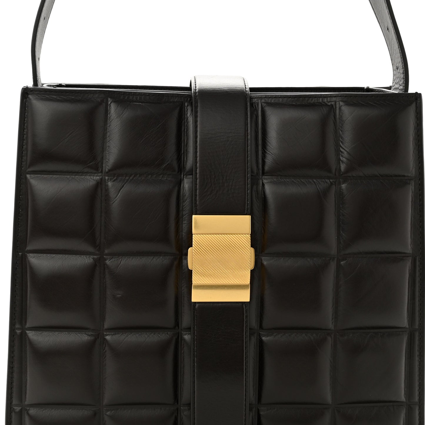 Nappa Maxi Intrecciato Padded Marie Bag Brown