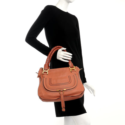 Chloe Calfskin Medium Marcie Satchel Coral 3 of 8