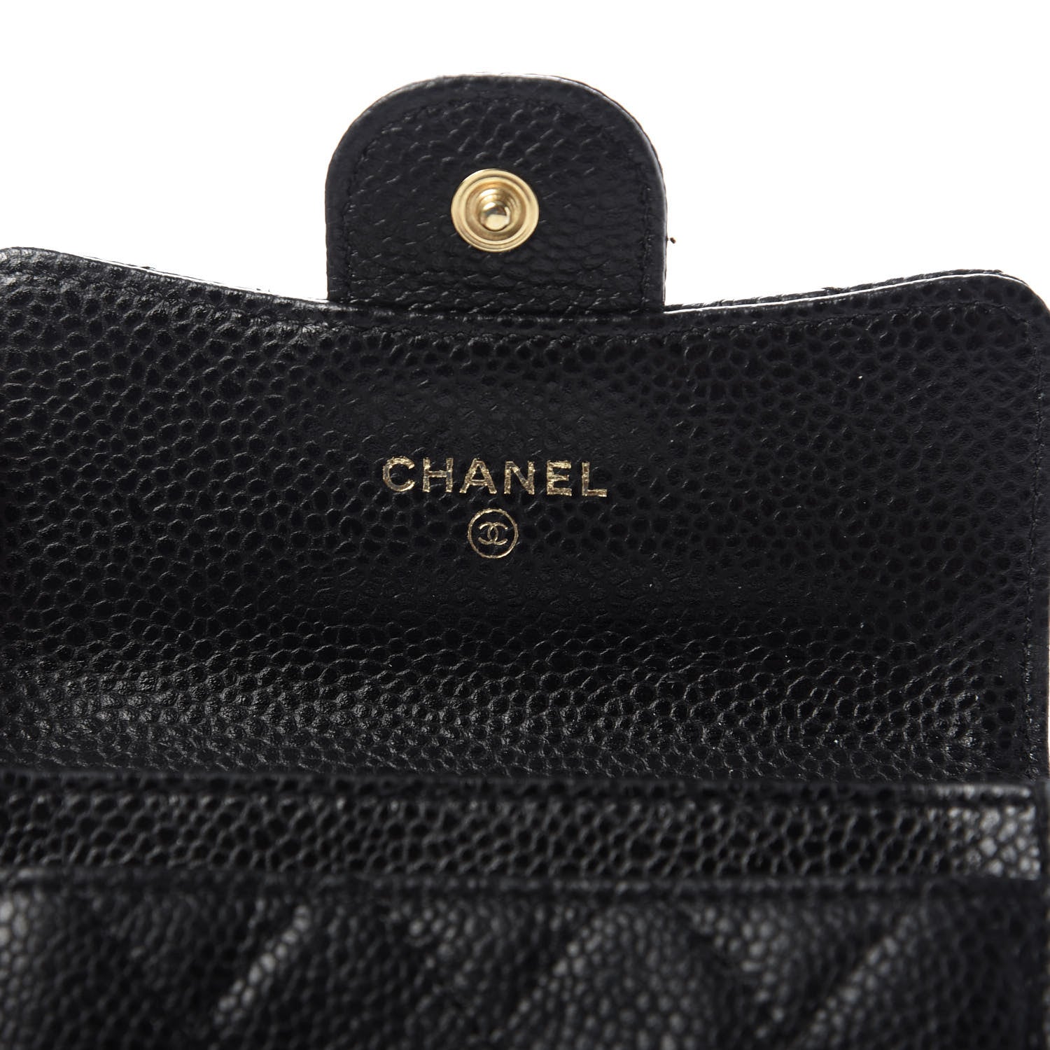 Chanel Caviar Quilted Flap Card Holder Black 6 of 9