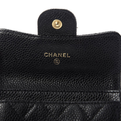 Chanel Caviar Quilted Flap Card Holder Black 6 of 9