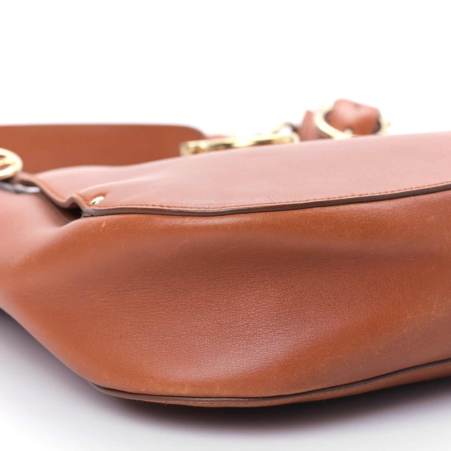 Calfskin Gancini Hobo Tan