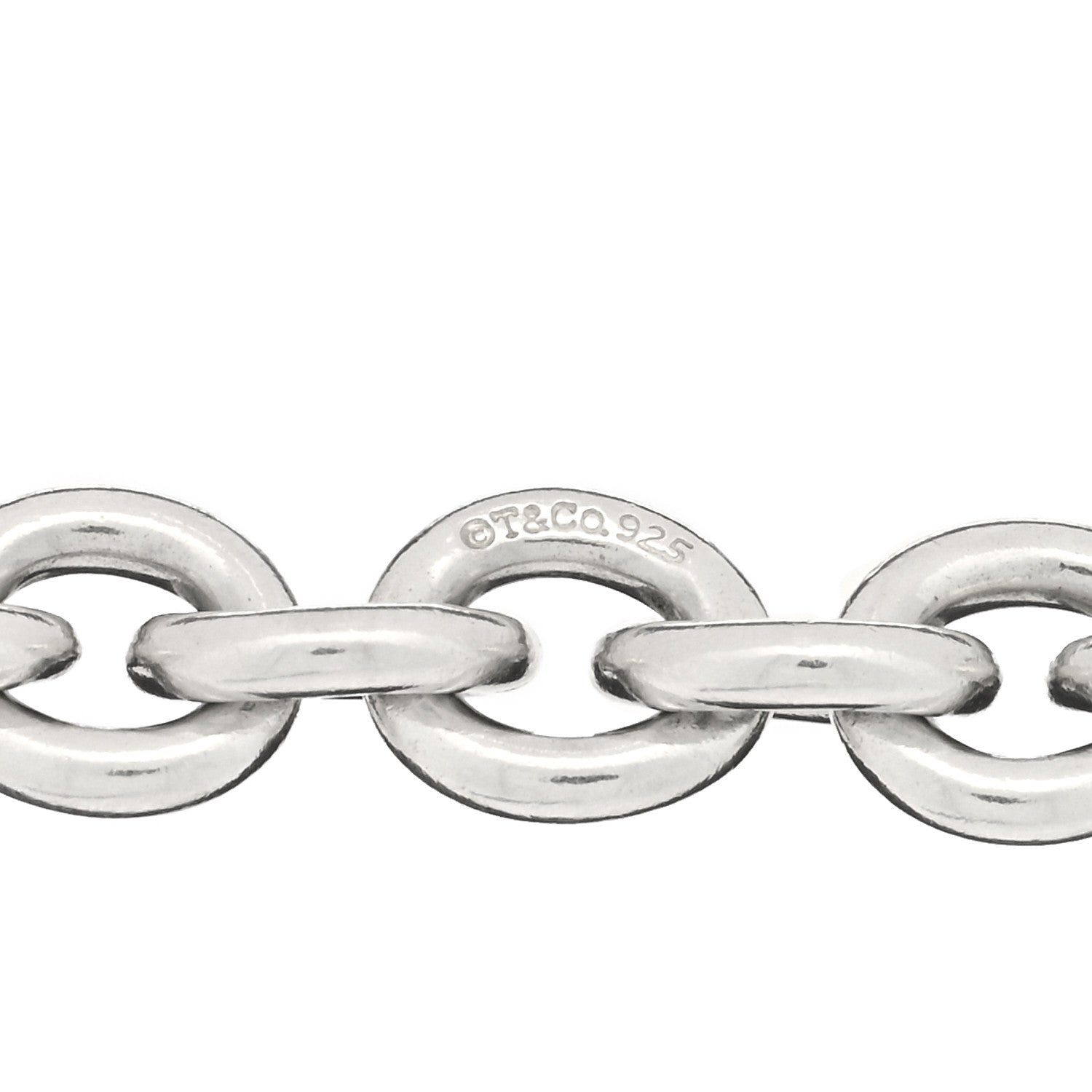 Tiffany Sterling Silver Round Chain Link Bracelet 3 of 3