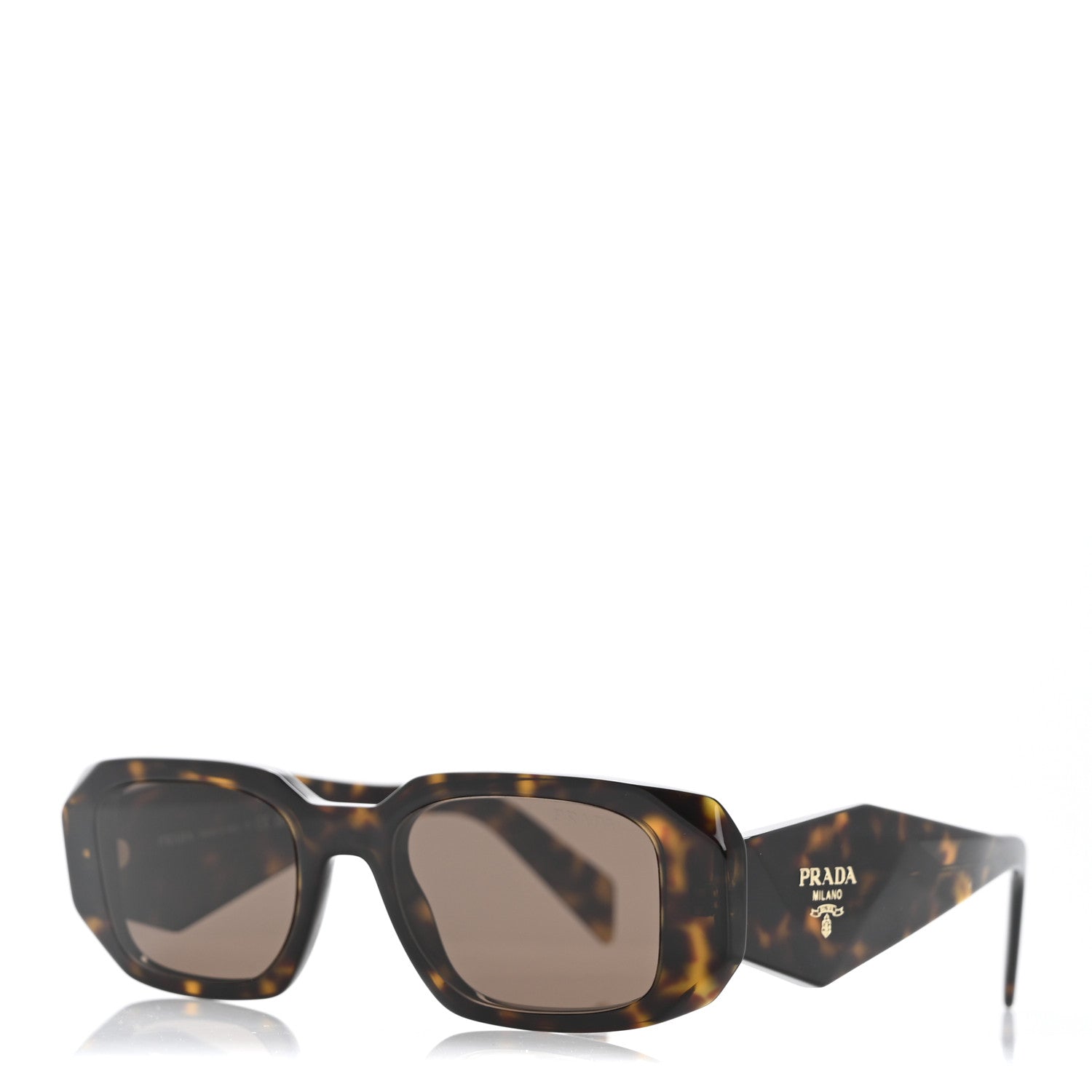 Prada Acetate Symbole Sunglasses SPR 17W Honey Tortoise 1 of 7