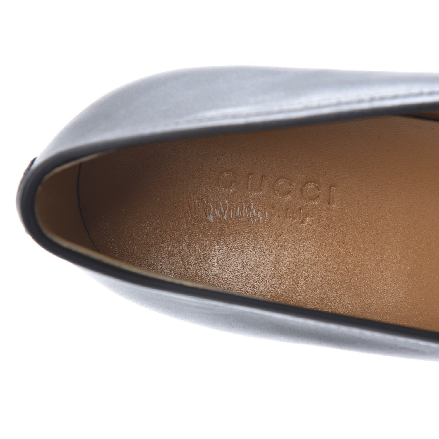 Gucci Calfskin Womens Jordaan Loafers 39.5 Black 8 of 9
