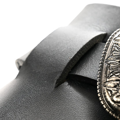 Saint Laurent Calfskin Buckle Jimmy Clog 38.5 Black 10 of 11