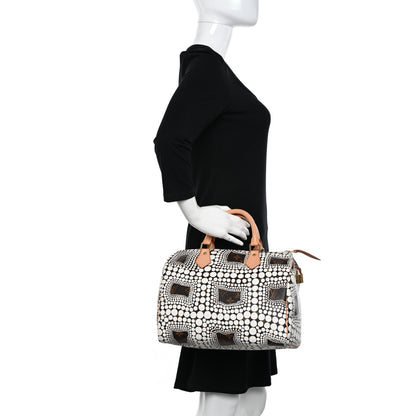 Louis Vuitton Monogram Kusama Town Speedy 30 White 2 of 12