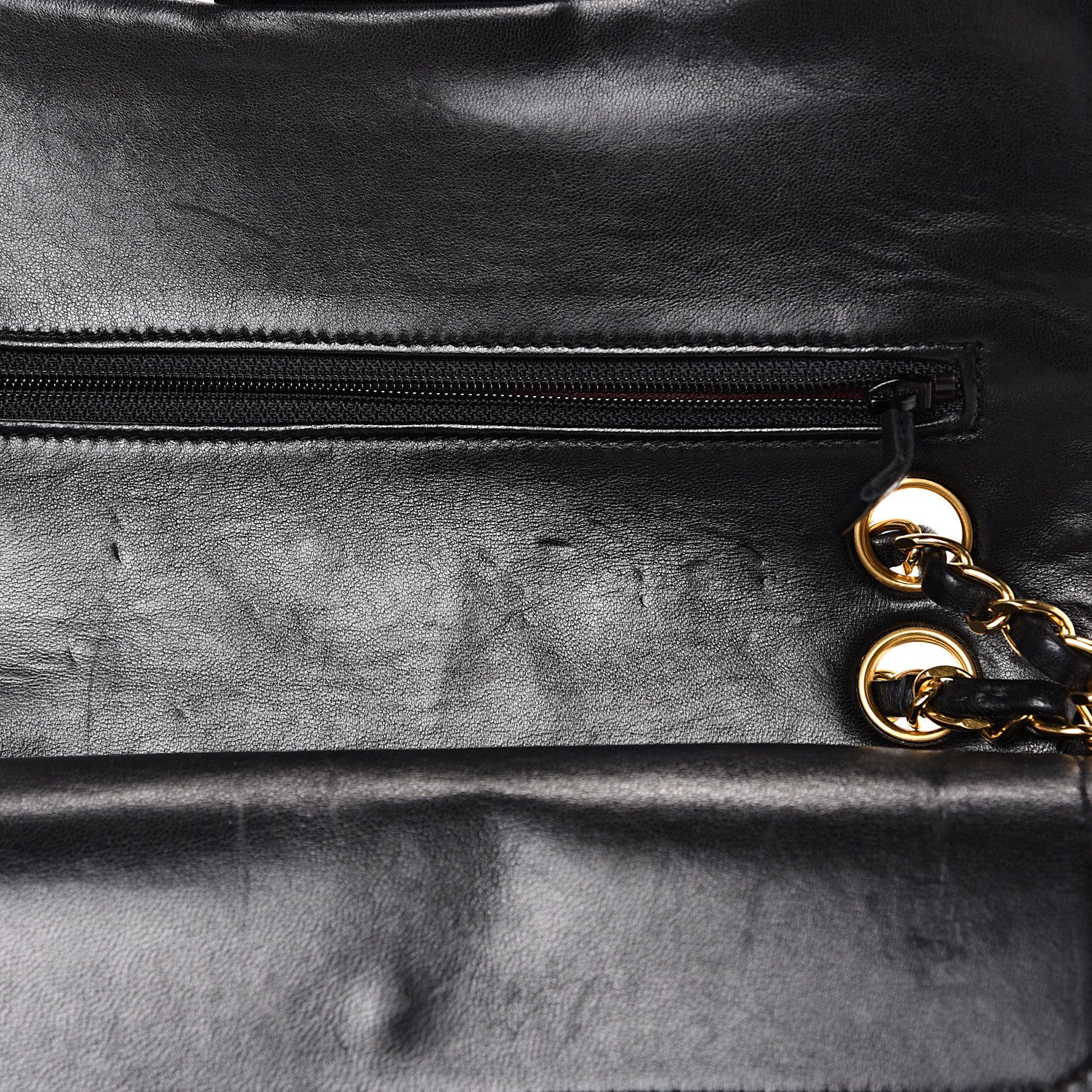 Chanel Lambskin Quilted Small Double Flap Black 14 of 16