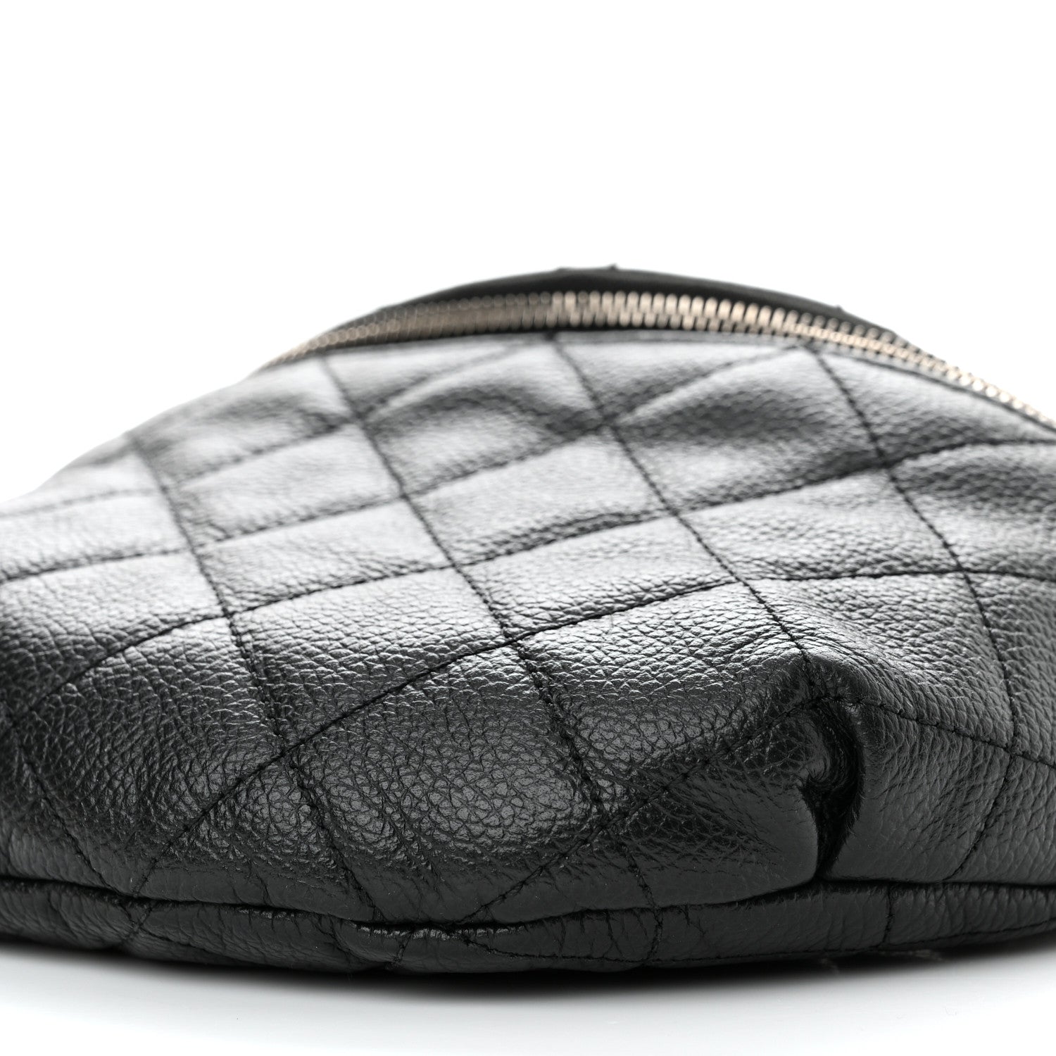 Chanel Grained Calfskin Quilted Waist Belt Bag Black 11 of 11