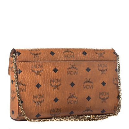MCM Visetos Millie Wallet On Chain Cognac 3 of 9
