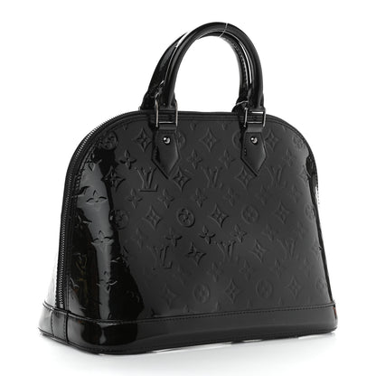 Louis Vuitton Vernis Alma PM Noir Magnetique 3 of 10