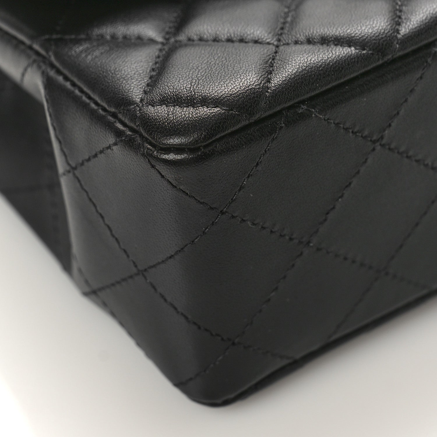 Chanel Lambskin Quilted Mini Rectangular Flap Black 8 of 10