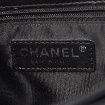 Chanel Lambskin Quilted 3 Accordion Flap Bag Black 7 of 11