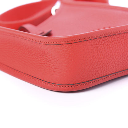 Hermes Taurillon Clemence Evelyne TPM Rouge De Coeur 7 of 11