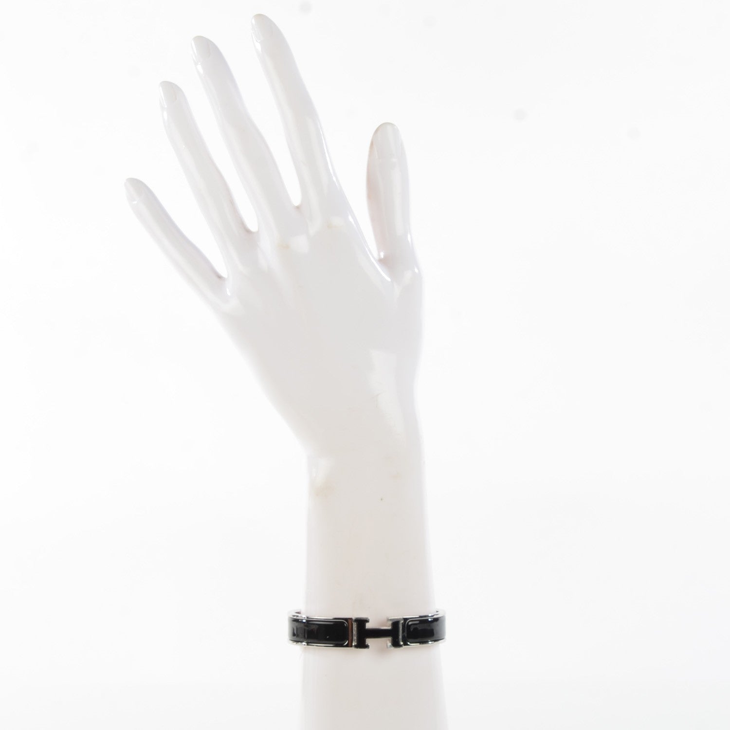 Hermes Enamel Narrow Clic Clac H Bracelet PM Black 2 of 6