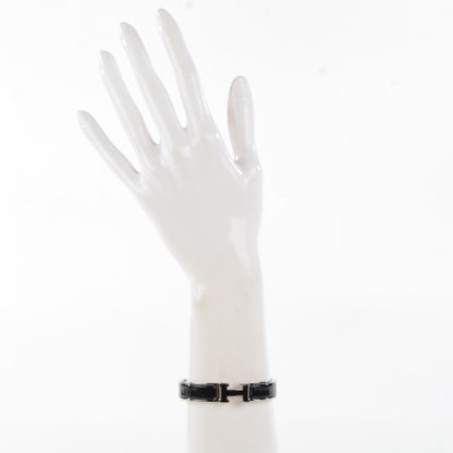 Hermes Enamel Narrow Clic Clac H Bracelet PM Black 2 of 6
