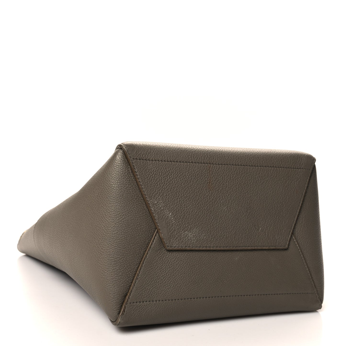 Soft Grained Calfskin Sangle Bucket Bag Taupe